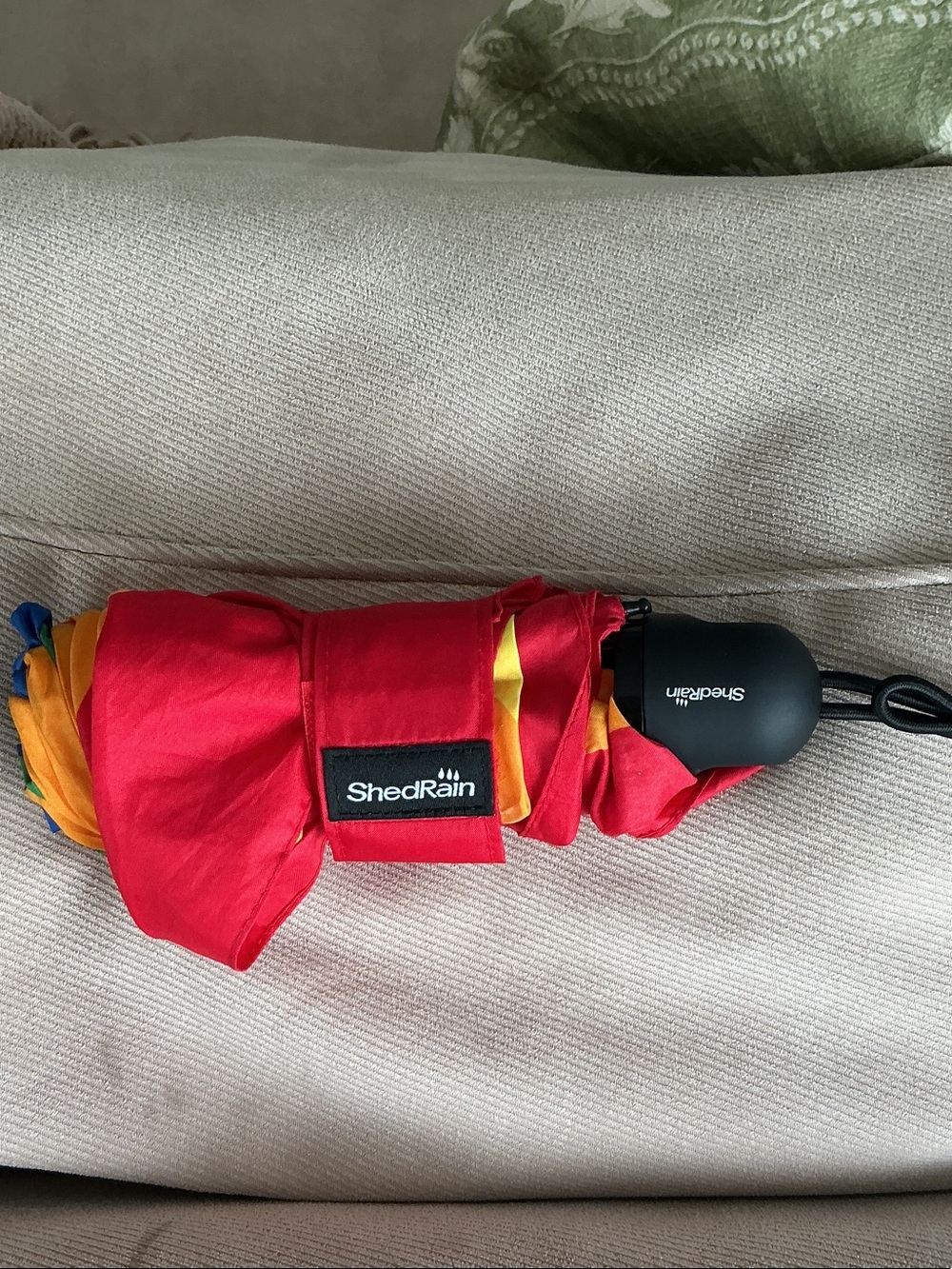 Compact Travel Umbrella in Red by shedrain
